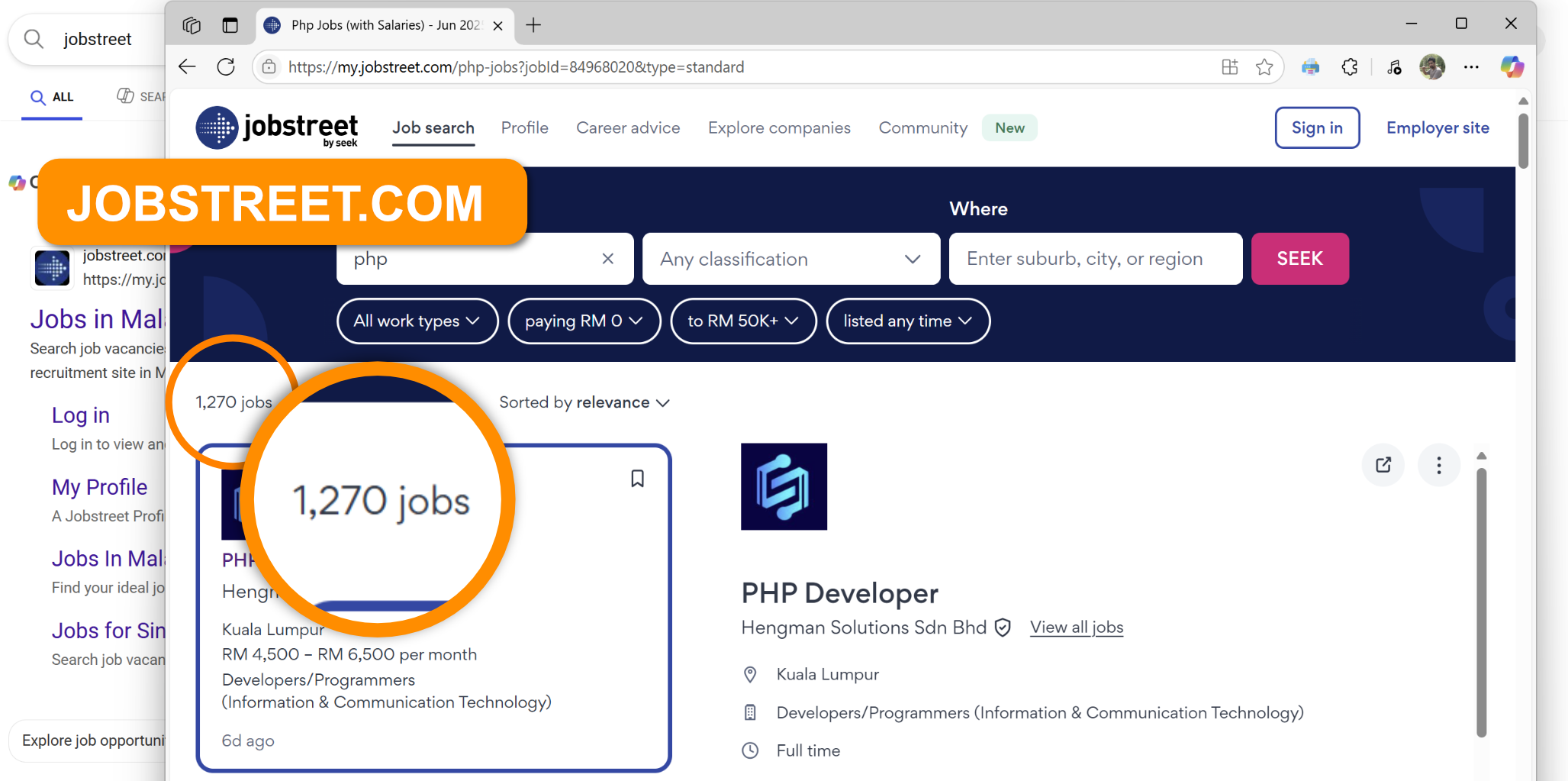Peluang kerja PHP di Malaysia